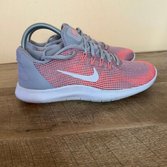 Nike Flex RN 2018 Women’s Running Shoes orange Gray AA7408-005 Size 8.5 - Picture 3 of 8